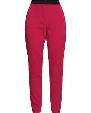 ARMANI EXCHANGE Fuchsia Pants Polyester, Viscose, Elastane - Red