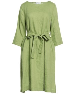 Whyci Mini Dress Linen - Green