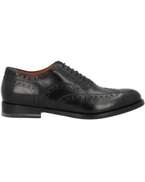 Santoni Lace-Up Shoes Leather - Black