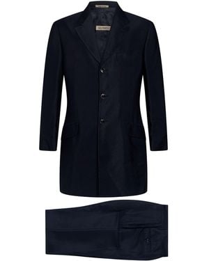 Carlo Pignatelli Suit Viscose, Acetate - Blue