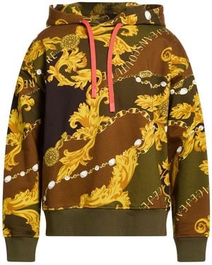 Versace Jeans Couture Military Sweatshirt Cotton, Elastane - Yellow
