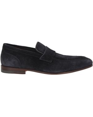 Santoni Midnight Loafers Leather - Black