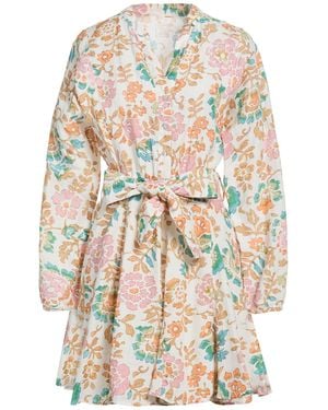 120% Lino Mini Dresses - White