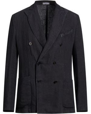 Boglioli Midnight Blazer Linen - Blue