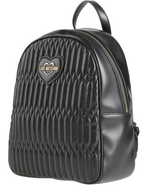 Love Moschino Backpack Textile Fibres - Black