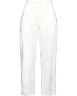 Dondup Trousers Cotton, Elastane - White