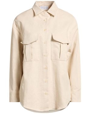 Gaelle Paris Jacket Cotton, Linen - Natural