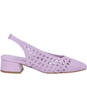 Souliers Martinez Court Shoes Leather - Purple