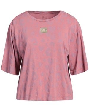 EA7 Antique Rose T-Shirt Cotton, Modal, Elastane - Pink