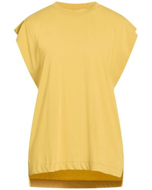 Alpha Studio Mustard T-Shirt Cotton, Elastane - Yellow