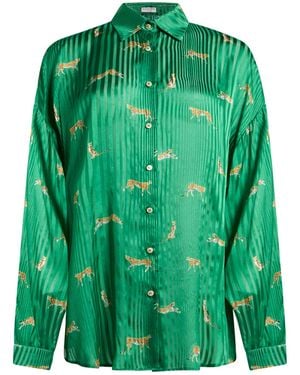 Ballantyne Military Shirt Silk - Green