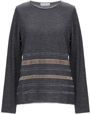 Whyci Charcoal Sweater Wool - Gray