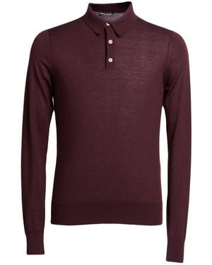 Dolce & Gabbana Burgundy Sweater Cashmere - Purple