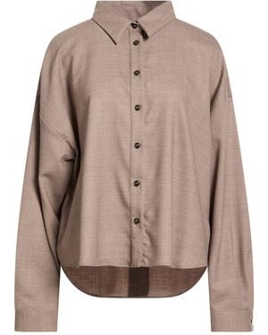 Caliban Shirt Virgin Wool, Elastane - Brown