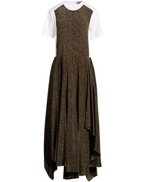 Loewe Military Maxi Dress Silk - Natural