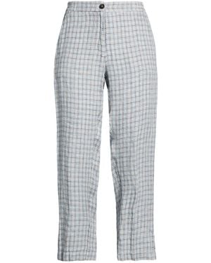 Massimo Alba Light Pants Linen - Gray