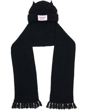 Charles Jeffrey Scarf Lambswool, Nylon - Blue