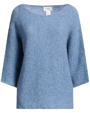 ViCOLO Light Sweater Mohair Wool, Merino Wool, Polyamide, Elastane - Blue