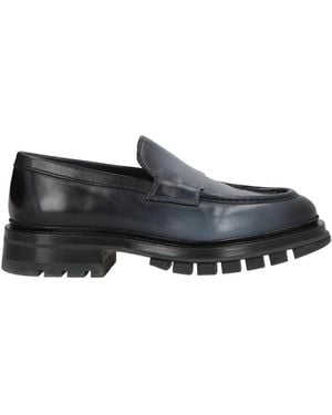 Santoni Loafers Leather - Grey