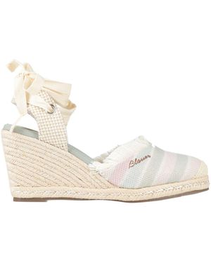 Blauer Espadrilles - Natural
