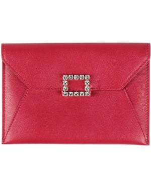 Roger Vivier Document Holder Leather - Red
