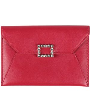 Roger Vivier Document Holder Leather - Red