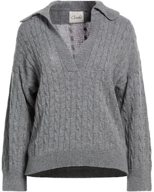 CROCHÈ Sweater Polyamide, Viscose, Wool, Cashmere - Gray