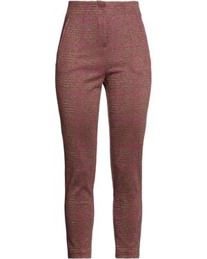 Cristinaeffe Pants Acrylic, Polyester, Cotton, Synthetic Fibers, Metal Fiber - Red