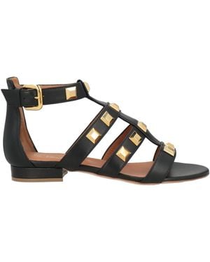 Via Roma 15 Sandals Leather - Black