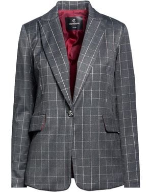 Cristinaeffe Blazer Polyester, Viscose, Elastane, Metallic Fibre - Grey