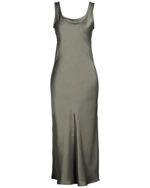 Marella Monochrome Maxi Dress Acetate, Polyester - Green
