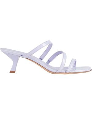 Sergio Levantesi Lilac Sandals Leather - White
