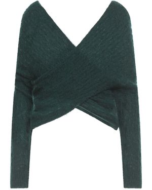 Semicouture Dark Jumper Alpaca Wool, Polyamide, Virgin Wool - Green