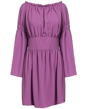 Kontatto Mauve Mini Dress Polyester - Purple