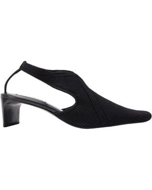Jil Sander Court Shoes Textile Fibres - Black