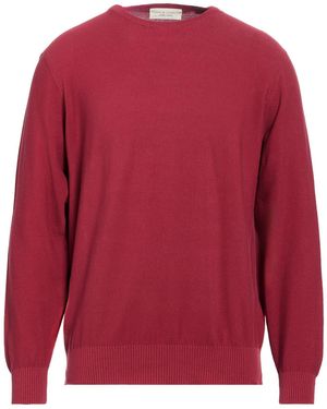 FILIPPO DE LAURENTIIS Burgundy Jumper Cotton - Red