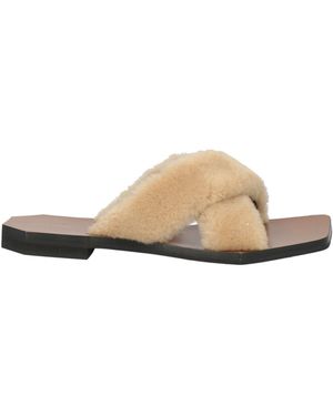 Wales Bonner Sandals Lambskin - White