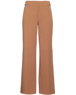 Blugirl Blumarine Camel Pants Polyester, Elastane - Brown