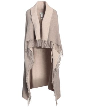 Fabiana Filippi Cape Virgin Wool, Polyamide - Natural