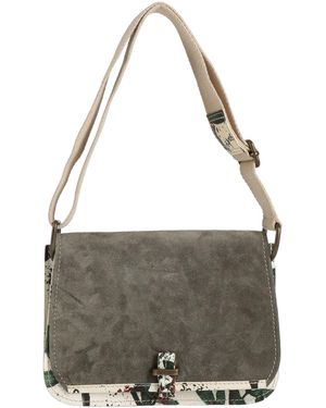 SAFARI BAG Handbag Leather - Gray