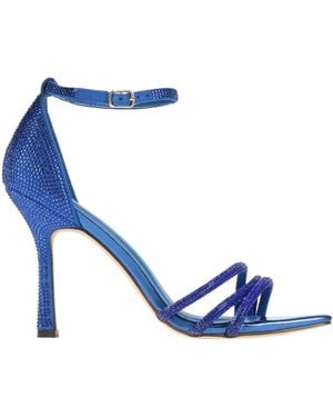 Menbur Sandals Textile Fibers - Blue