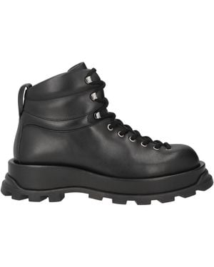 Jil Sander Botines De Caña Alta - Negro