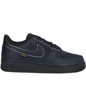 Nike Sneakers Textile Fibers, Leather - Blue