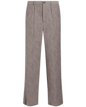 Giorgio Armani Trousers Viscose, Wool, Polyamide, Cashmere - Grey