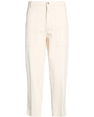 Liu Jo Ivory Trousers Cotton, Elastane - Natural