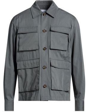 Lardini Lead Jacket Cotton, Silk - Gray
