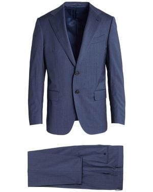 Caruso Suit Wool, Elastane - Blue