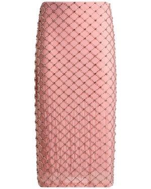 P.A.R.O.S.H. Midi Skirt Polyamide, Elastane - Pink