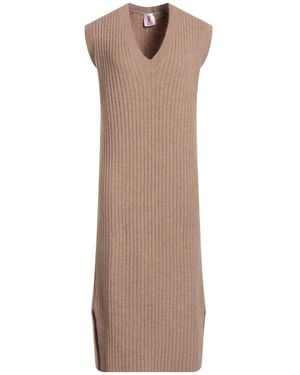 Kontatto Midi Dress Acrylic, Polyamide, Polyester, Wool, Viscose - Brown