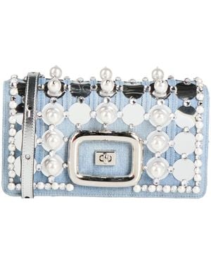 Roger Vivier Handbag Textile Fibres - Blue